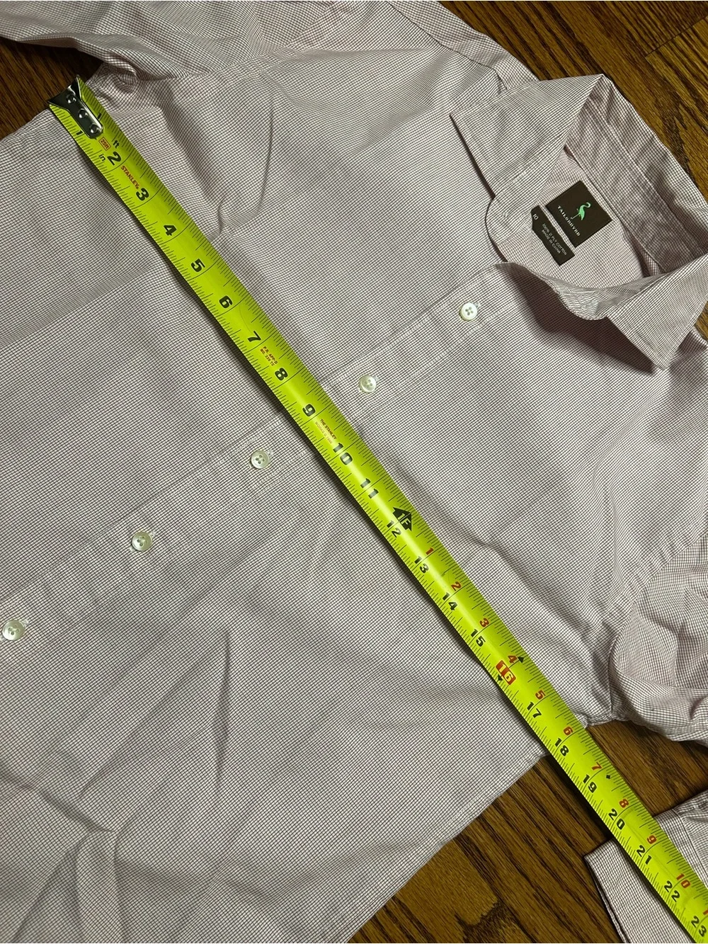 Tailorbyrd Pale White Red Button Up Boy’s Dress Shirt
